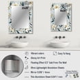 thumbnail image 4 of Designart "Whispering Subtlety II" Floral Wall Mirror, Printed Beige Wall Mirror, Traditional Bathroom Wall Mirror, Decorative Floral Mirror - 30x40 Inch, 4 of 5