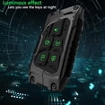 thumbnail image 6 of Sturdy Heavy Metal Key Fob Cover with Keychain - Premium Protector Case for 2020-2022 Cadillac ATS CT5 CT6 XT4 XT5 XTS 5 6 Button Smart Keyless Remote Vehicle Accessories, 6 of 7