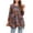 Black Leaves, variant on Womens V Neck Tunic Tops 3/4 Sleeve Plus Size Casual Shirts Swing Flare Blouses Yellow Leaf