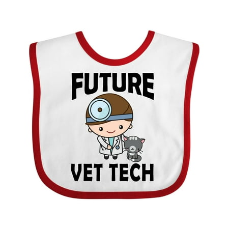 

Inktastic Future Vet Tech Veterinary Technician Gift Baby Boy Bib