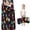 Multicolor Cat Silhouette Black Pattern, variant on Multicolor Cat Silhouette Black Pattern Teens Toddler Nap Mat with Pillow, Sleeping Mat Bag for Preschool Daycare 59"x22"