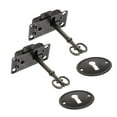 thumbnail image 4 of Antique Style Box Locks for Decor Black Zinc Alloy 2pcsVintage Furniture Hardware, 4 of 6