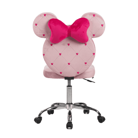 Impressions Vanity Minnie Mouse 360 Degree Swivel Vanity Chair, Adjustable Seat Height
