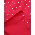 thumbnail image 7 of WIBACKER 100% Cotton Toddler Girls Summer Dress Button Decor Polka Dot Print Appliques Dresses for Kids - Unicorn, 7 of 7