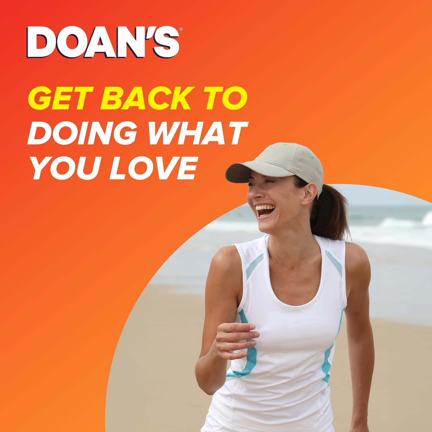(3 pack) Doan's Maximum Strength Backache Pain Reliever Caplets, 100 Count