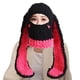 thumbnail image 1 of Stylsh Winter Knitted Hat Thermal Face Cover Grueso Crochet Skull Caps Pasamontañas Sombrero a prueba de viento Rabbit Ear Beanie Sombreros para Rojo Macarena Gorros Beanie, 1 of 8