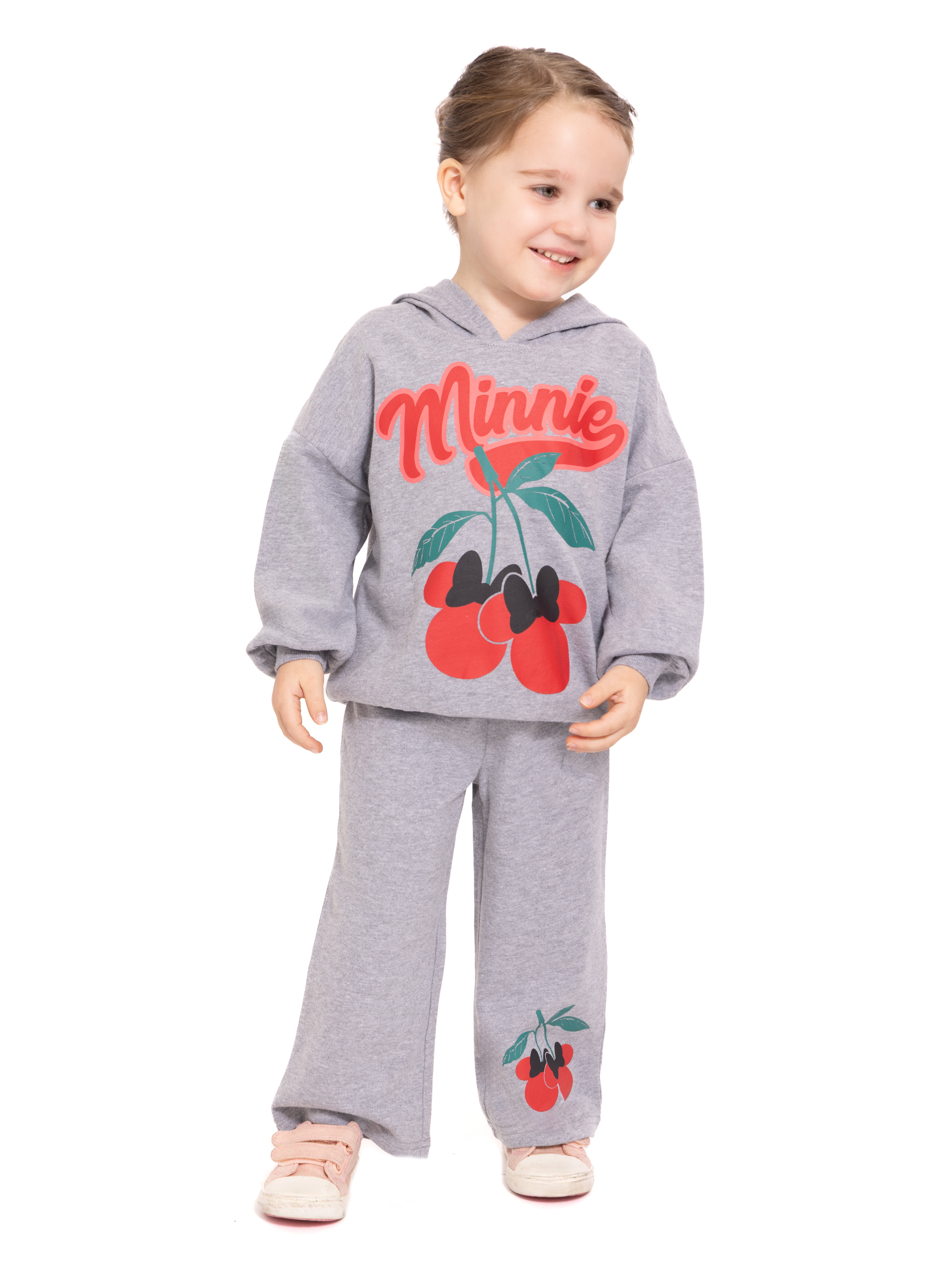 Minnie Mouse Toddler Girls' Graphic Hoodie and Matching Sweatpants Set, 2-Piece, Sizes 12M-5T