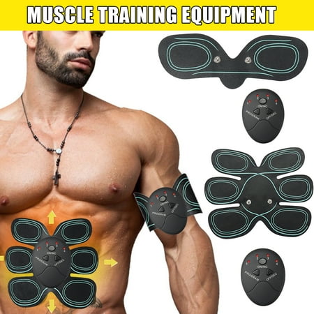 2 Choices Remote Control Abdominal Muscle Trainer Smart abdomensticker Abs Stimulator Body Building Fitness For Abdomen/Arm/Leg/Hip Training (with a (The Best Clit Stimulator)