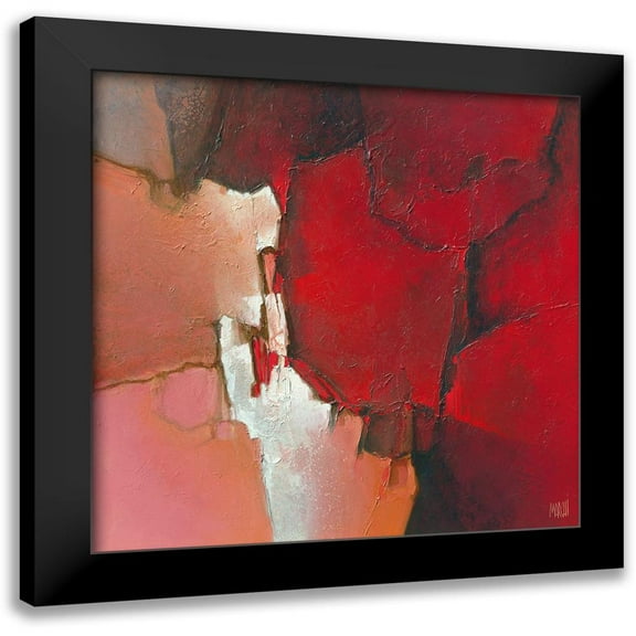 Marchi 12x12 Black Modern Framed Museum Art Print Titled - Violence 617