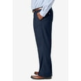 thumbnail image 3 of KingSize Men's Big & Tall Relaxed Fit Wrinkle-Free Expandable Waist Pleated Pants, 3 of 4