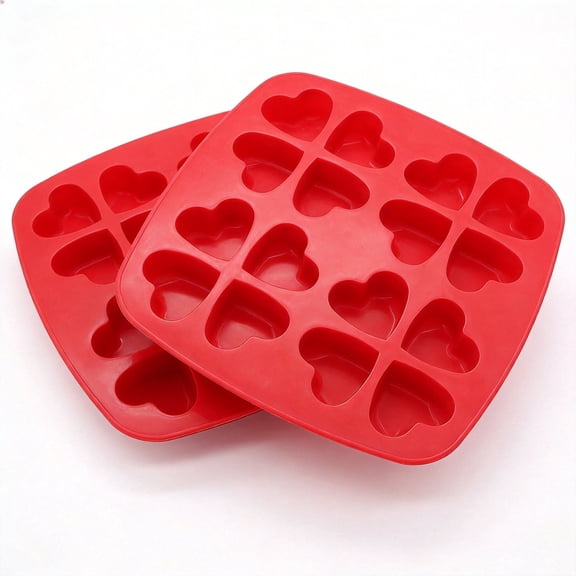 ROSOZ 2-Piece Lucky Clover Silicone Baking Set - Oven, Microwave & Freezer Safe Flower Cake Molds - Flexible Non-Stick Bakeware for DIY Party Desserts