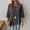 Dark Gray plus size fall tops a1, variant on Women Plus Size Fall Round Neck 3/4 Sleeve Button Down Casual Solid Boho Pullover Tops for Women Cute Trendy Comfy Loose Fit Tunic Blouses Winter Business Work Clothes, Army Green M