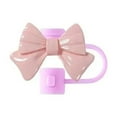thumbnail image 1 of Silicone Straw Covers Cap Reusable Bow Straw Cover L2 Proof Protector Plugs, 1 of 9
