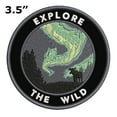thumbnail image 2 of Explore The Wild! 3.5 Inch Iron Or Sew On Embroidered Fabric Badge Patch Seek Adventure, National Park Iconic Series, 2 of 2