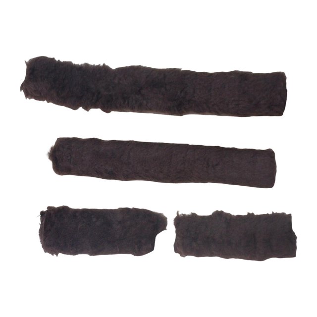 Paquete de 4 fundas para cabestro de caballo, accesorios cómodos para caballos, cabestro de repuesto suave. Marrón