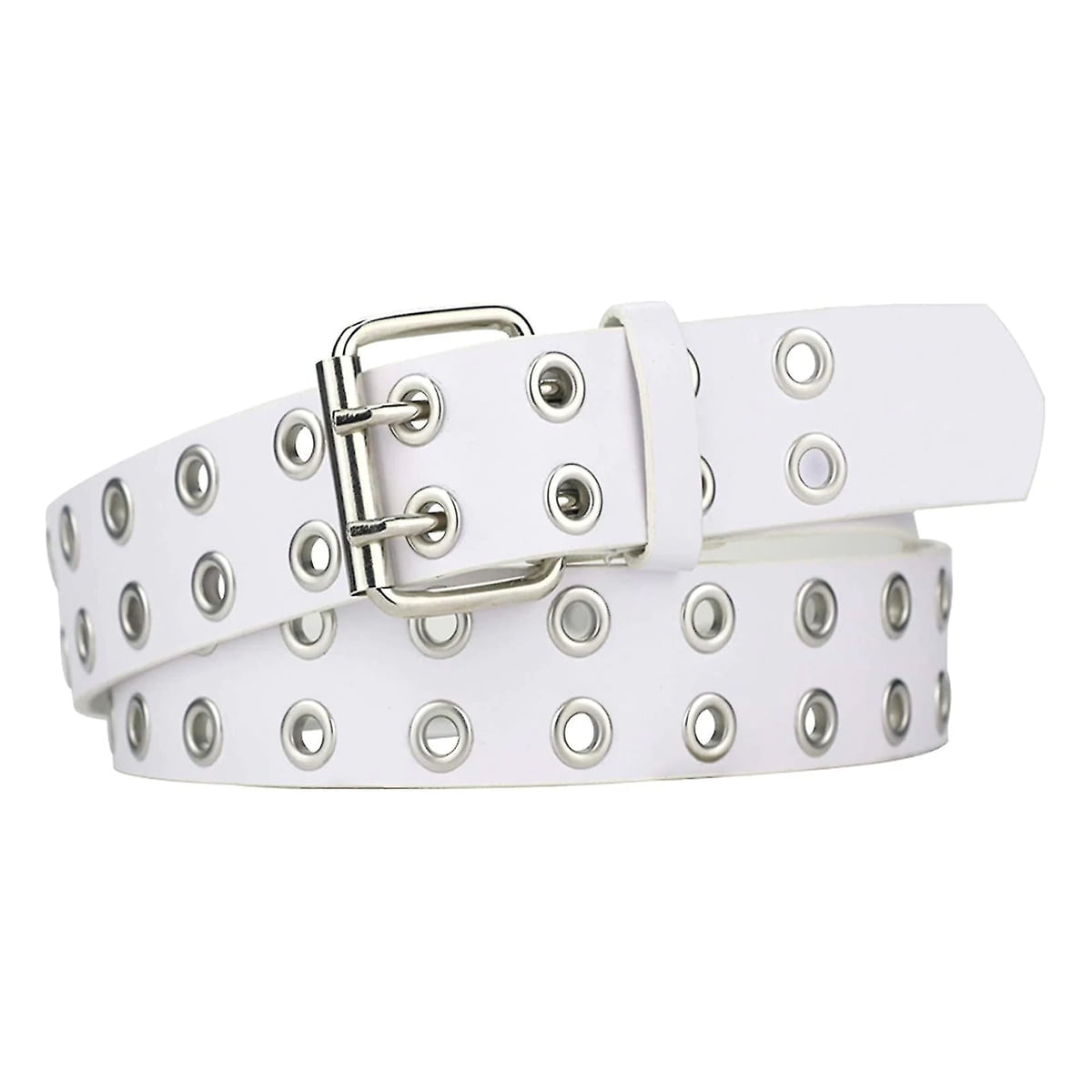 小物 coldf33t Double belts - WHITE BELT Birdie Matte White Golf Ratchet Belt 1.38