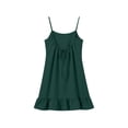 thumbnail image 2 of SuTry Backless Cami Dress for Women Short Mini Backless Dress Sleeveless Cami Ruffle Flowy Dress Above Knee House Dress, 2 of 6