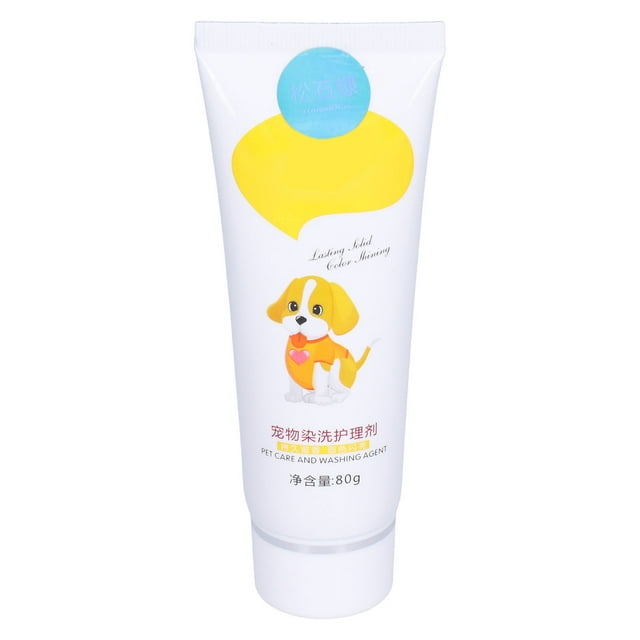 Crema para colorear para el cabello de mascotas, tinte para perros brillante y no tóxico para el Cabello para el Cabello con el tubo de crema con forma de bricolaje con forma de