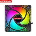 thumbnail image 4 of Ventilador con caja DM1 5V 3PIN ARGB 12V 4PIN PWM Luminoso (inverso) Negro PC, 4 of 9