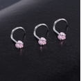 thumbnail image 5 of ZS 6Pcs/Set 20g Heart Nose Piercing Nose Corkscrew Stud  CZ Nostril Piercing, 5 of 6