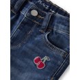 thumbnail image 2 of The Children's Place Toddler Girls Embroidered Cherry Flare Jeans, Sizes 12M-5T, 2 of 3