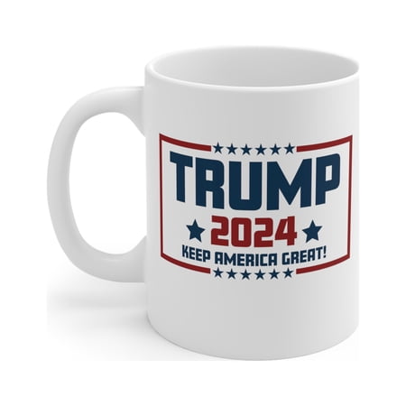 Gulf Coast Online Trump 2024 Mug, 11oz Ceramic White Coffee Tea Cup