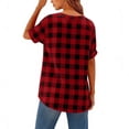 thumbnail image 6 of Paiwinds Women's Round Neck Short Sleeve Loose Fit Button Down Polyester Cotton Solid Color Casual Work Top 2026 Fashion Trendy Lightweight Breathable Comfortable Everyday, 6 of 9