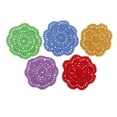 thumbnail image 2 of Tapetes de mesa de Encaje Strade Fareast Limited algodón ganchillo 2x5 piezas colores variados, 2 of 8