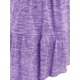 thumbnail image 4 of Camiseta Irregular Diseño Teñido Espacio Rosegal  Mangas largas de talla grande, 4 of 5