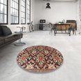 thumbnail image 4 of Ahgly Company Machine Washable Indoor Rectangle Traditional Vermilion Red Area Rugs, 3' x 5', 4 of 7