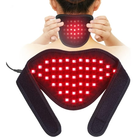 Full Coverage Red Light Wrap for Neck and Shoulders, Device for Soothing Muscle & Joint Comfort