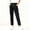 Black, variant on Juslio Women Pants High Waist with Pockets Casual Comfortable Straight Pants