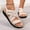 Beige, variant on Flat Sandals for Women, Walking Non-slip Open Toe Strappy Summer Shoes Black Size 36