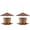 Brown 2 pack, variant on Bird Feeders for Outdoors Hanging Birds Feeder Wild Birds Seed, Black 2 Pack B