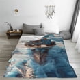 thumbnail image 5 of Pofeuu Cargo Ship At Sea Print Ultra-Soft Micro Fleece Blanket,for Bed Or Sofa,All Season Throw Blankets Flannel Blanket-40"x30", 5 of 7