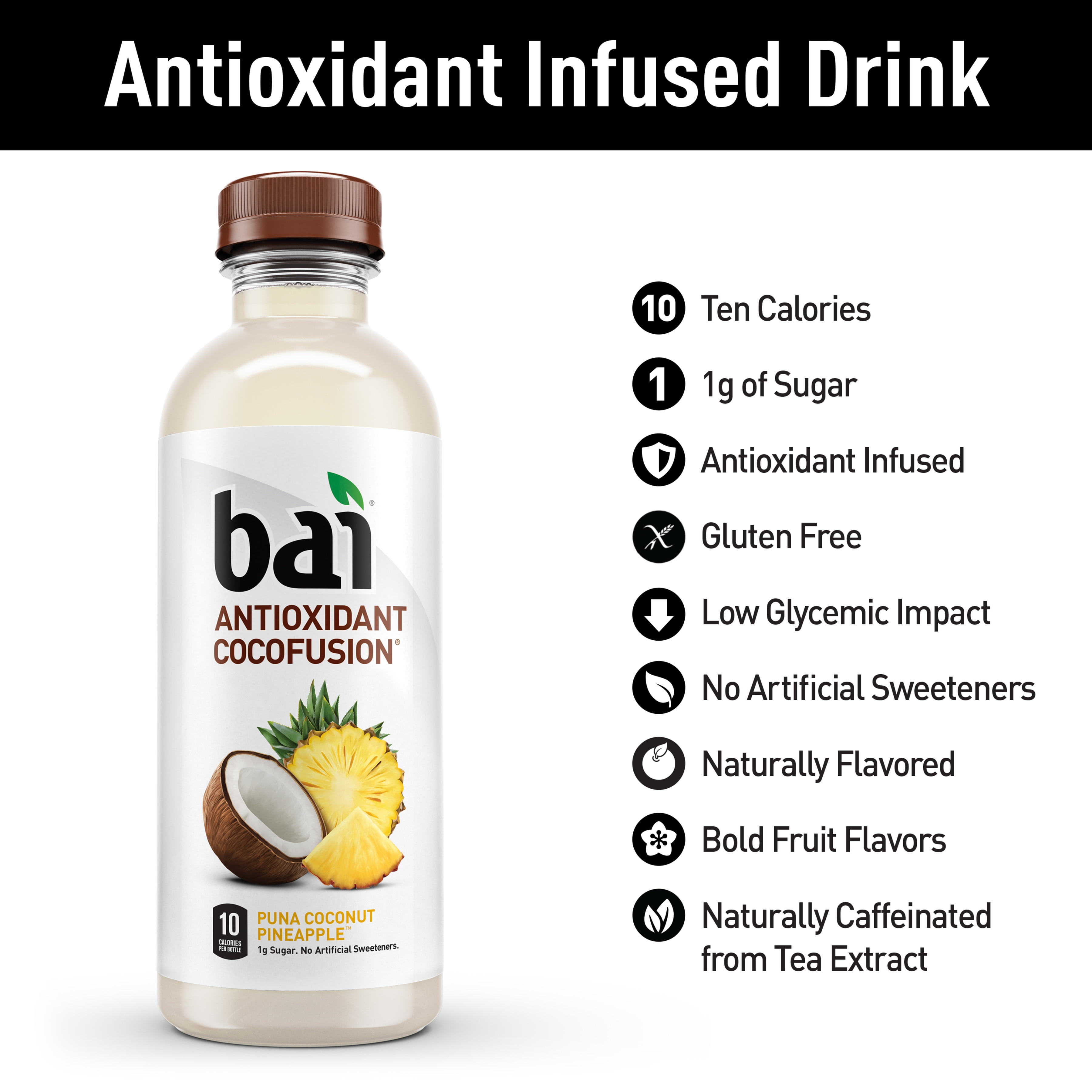 Bai coconut pineapple nutrition facts