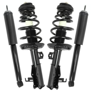 AutoShack Front Complete Strut & Coil Spring Assembly with Rear Shock Absorbers Set for 2014-2015 Chevrolet Malibu 2016 Malibu Limited | Full-vehicle Suspension System Replacement Kit CSTKS0039