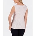 thumbnail image 2 of Karen Scott Dotted Boat Neck Shell Blush M, 2 of 3