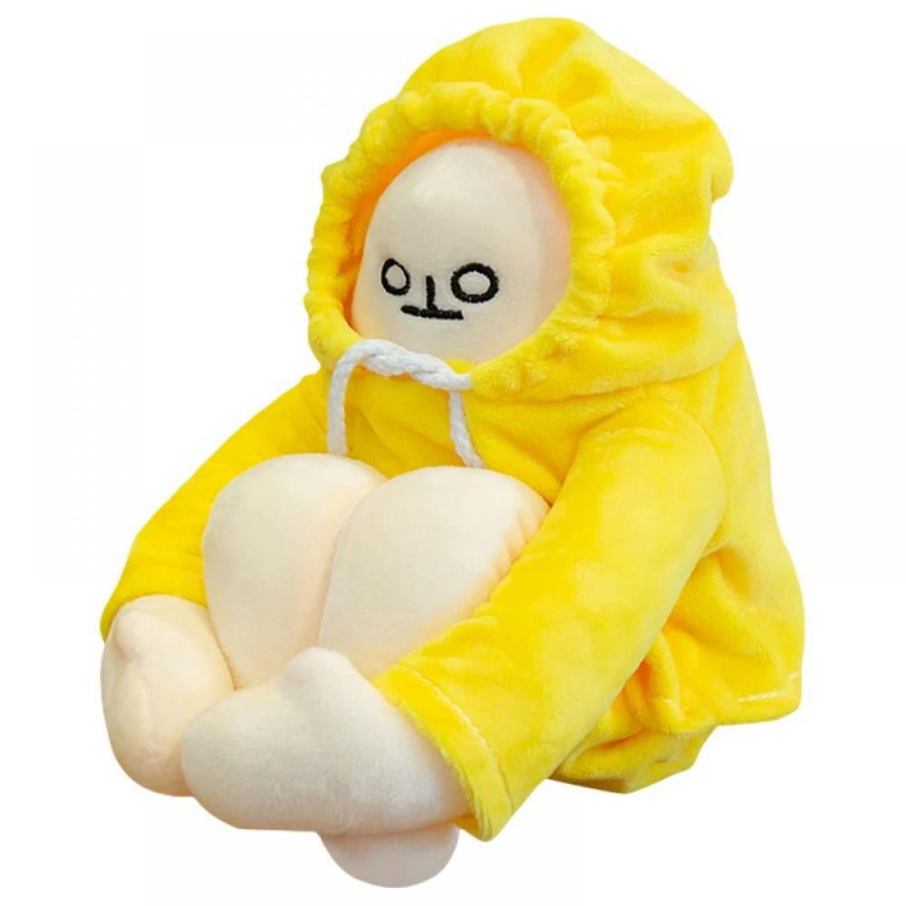 Funny Dolls Yellow Banana Man Plush Toys Korea Popular Anime Appease Dolls  Birthday Gifts For Children Baby Home Decoration 