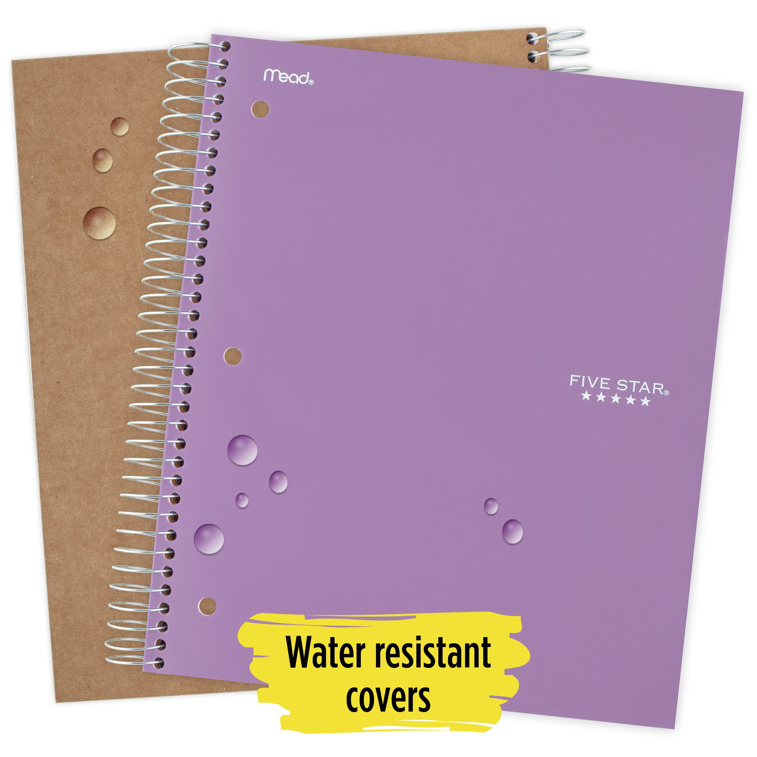 Five Star Spiral Notebook, 2 Subject, College Ruled, Tidewater (840004CG1-WMT)
