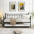 thumbnail image 3 of Restonic Black Daybed - Sturdy & Easy to Assemble, 3 of 13