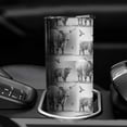 thumbnail image 3 of 20oz Gray Highland Cow Bird Pattern Skinny Tumblers Stainless Steel Tumbler with Lid and Straw,Vacuum Insulated Double Wall Travel Tumbler Cups with Cleaning Brush for Coffee,Tea, 3 of 6