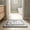 95#Gray, variant on Bathroom Rug, Faux Wool Absorbent Non Slip Bath Mat with Latex Backing, Quick Dry Machine Washable Shower Carpet for Bathroom Floor Entryway Bedroom and Home Safety Daily Use Decor