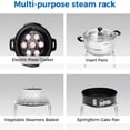 thumbnail image 6 of ACDANC Stainless Steel Steam Rack for Instant Pot Cooking Trivet Rack Holder Egg Steamer Basket Trivet Food Stand Air Fryer Rack for Pressure Cooker,Set of 3, 6 of 7