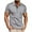 Gray, variant on Mens Polo Shirts Casual Short Sleeve T-Shirt Basic Button Tee Tops with Pocket