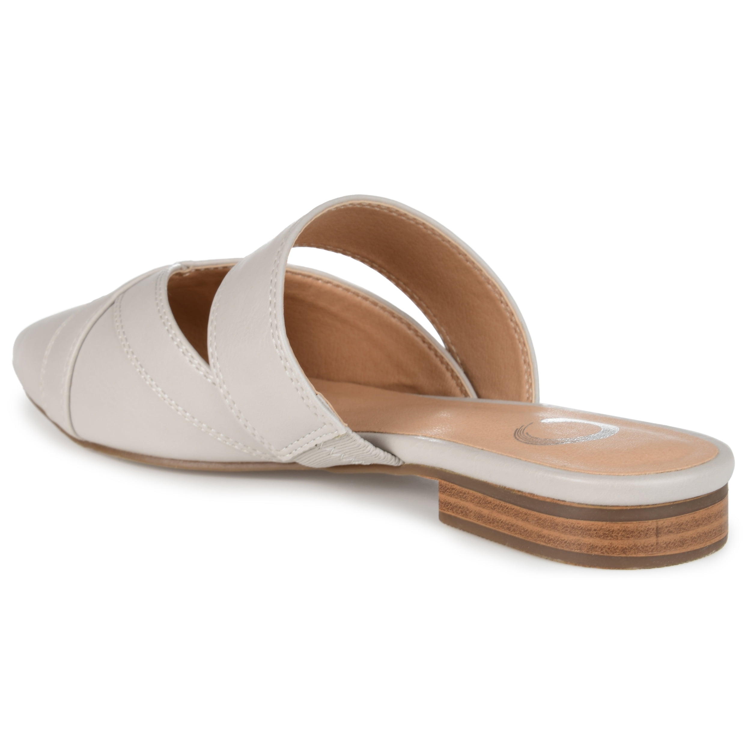 Journee Womens Stasi Narrow Width Slip On Pointed Toe Mules Flats