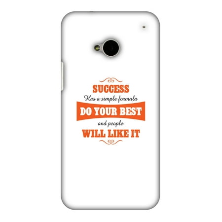 HTC One M7 Case, Premium Handcrafted Printed Designer Hard ShockProof Case Back Cover for HTC One M7 - Success Do Your
