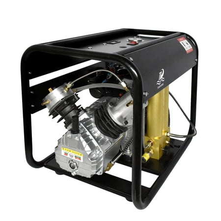 TUXING 4500Psi Pcp Air Compressor Double Cylinder Auto Stop Built-in Two Stage Filtration Water-Oil Separator for Air Gun