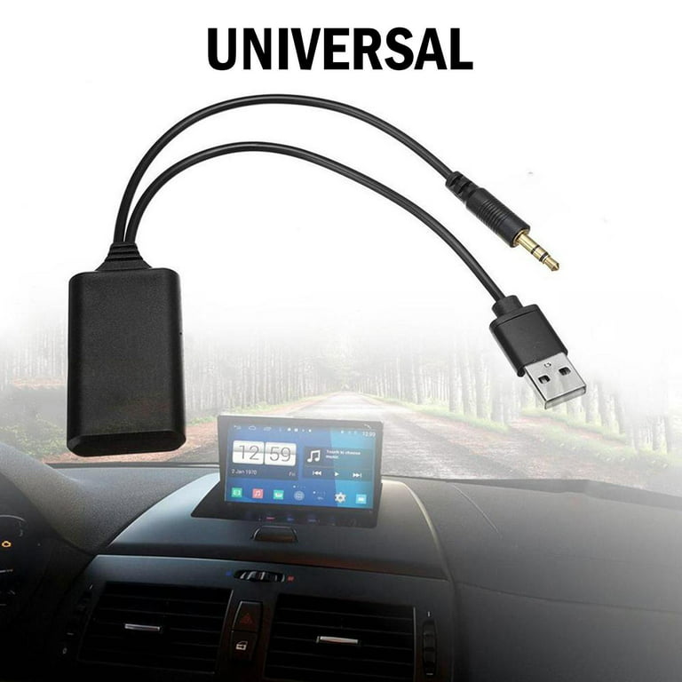 Universal Car Auto Bluetooth Radio AUX Cable Adapter Accessories W6W2 