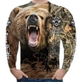 thumbnail image 1 of Camisa Casual Calavera Impreso 3d Playera De Manga Larga To, 1 of 5